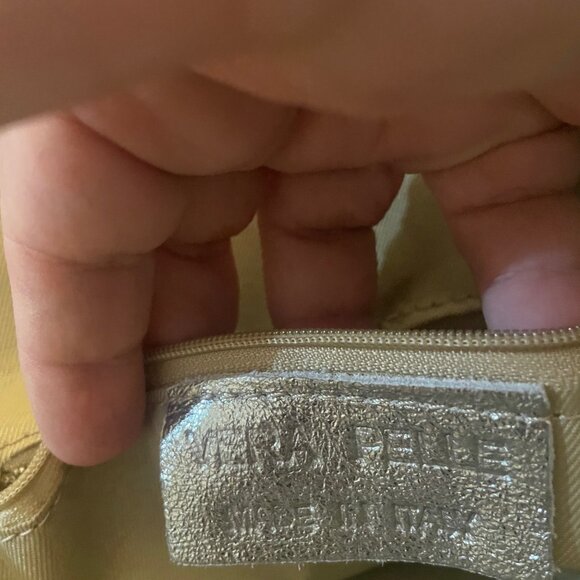 New! Sostter Silver Metallic Leather Luxury Backpack - Picture 8 of 11